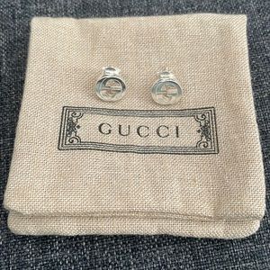 Gucci
Interlocking G Sterling Silver Stud Earrings